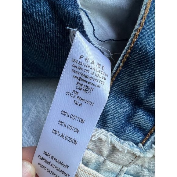Frame denim reverse side relaxed short talia sz 26 but fits like 28 RUNS LARGE - Picture 4 of 5
